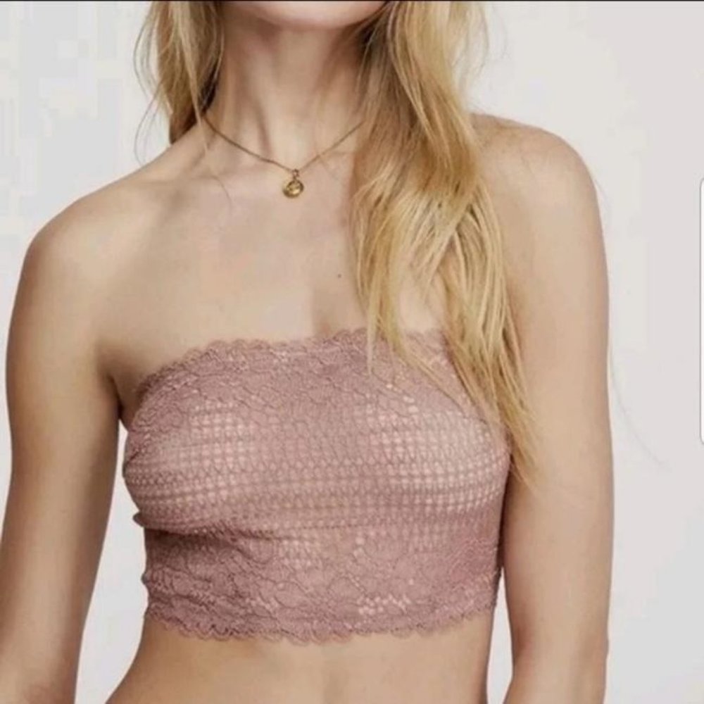 NWT Free People Camila Bandeau in Vintage Rose